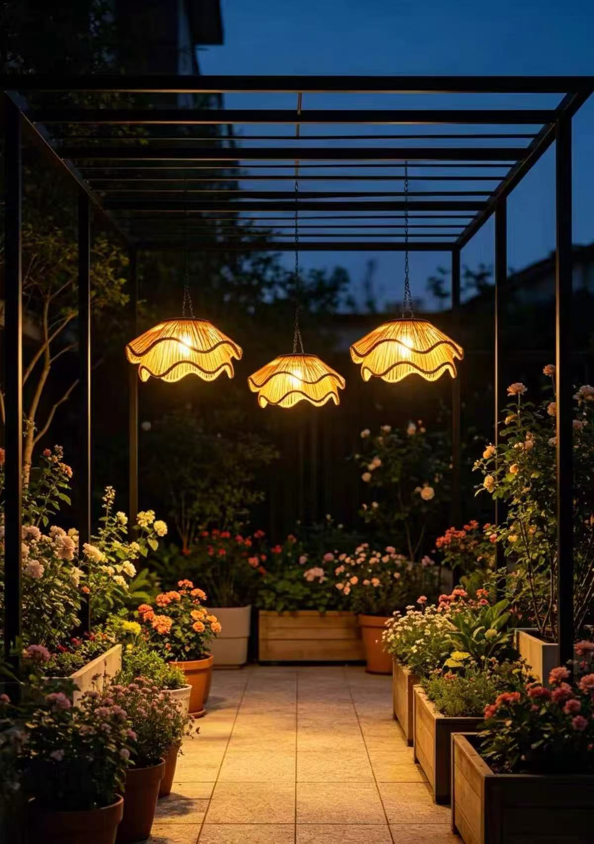 LuminaGarden™ Enchanting Solar Petal Pendant Lights