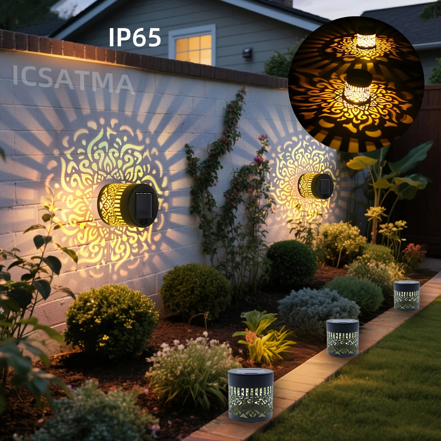 LuminaGarden™ Solar Starry Night Wall Sconce Lights