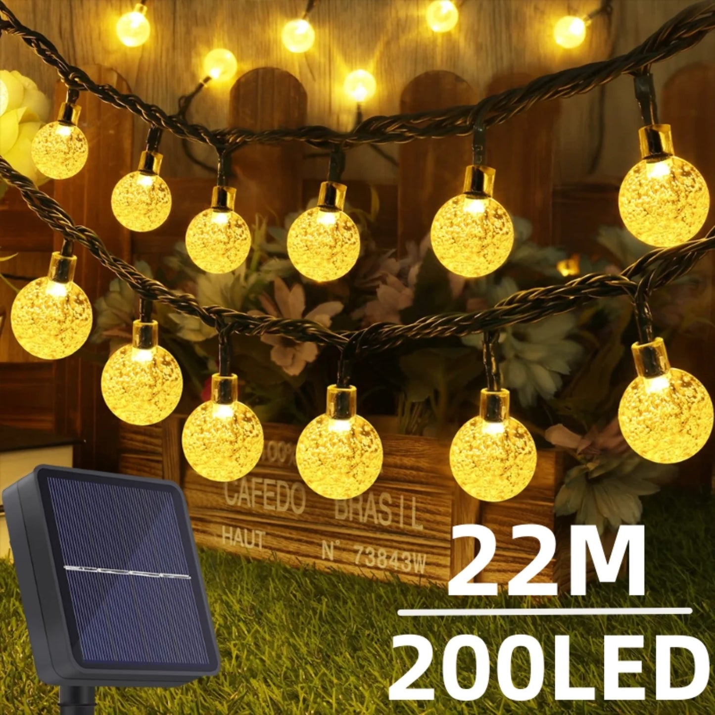 LuminaGarden™ Solar Crystal Globe Fairy String Lights