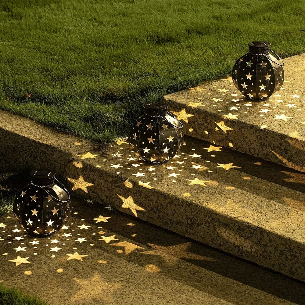 LuminaGarden™ Solar Starry Night Pathway Projector Lanterns