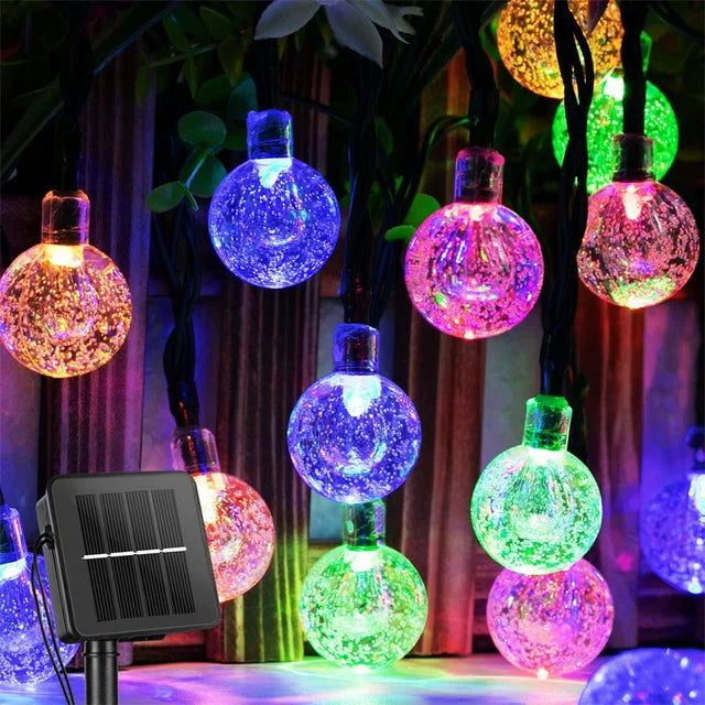 LuminaGarden™ Solar Crystal Globe Fairy String Lights
