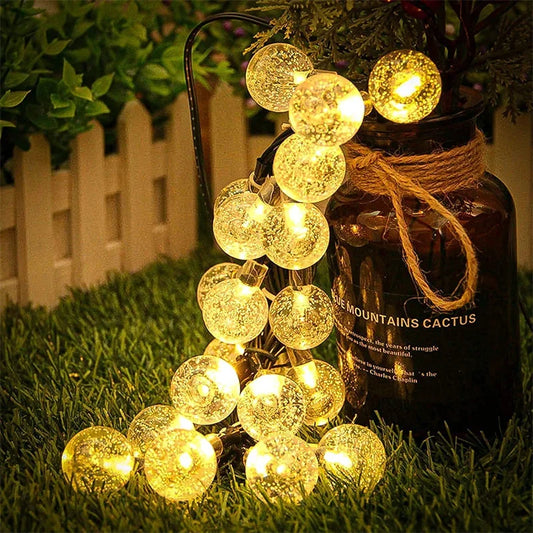 LuminaGarden™ Solar Crystal Globe Fairy String Lights