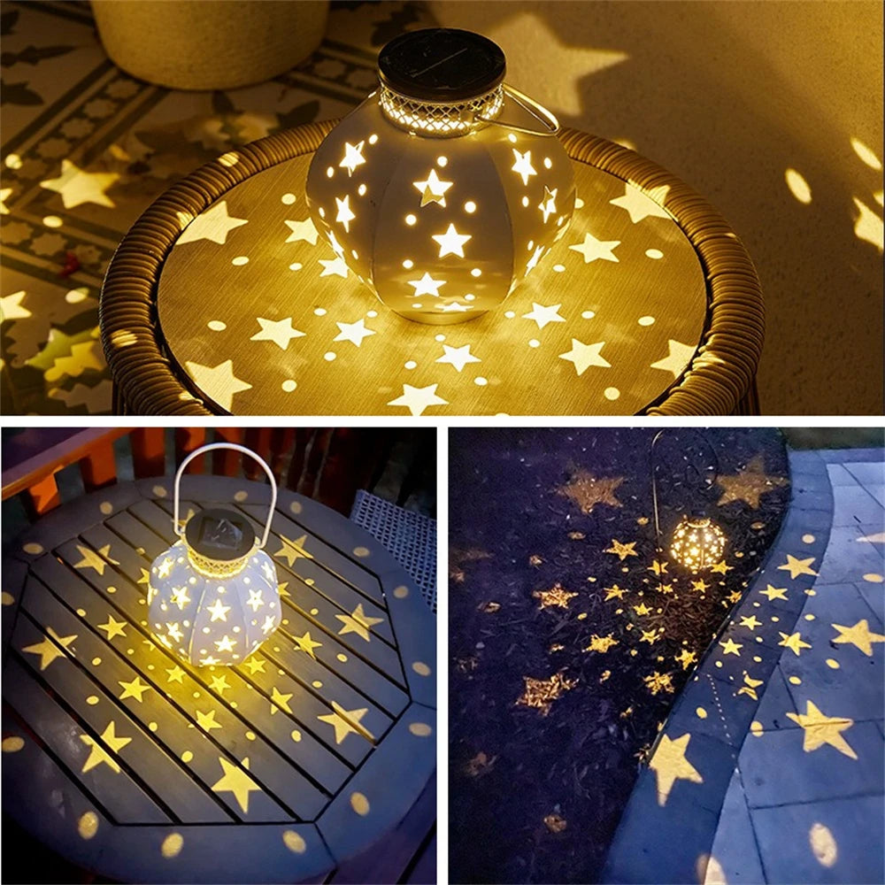 LuminaGarden™ Solar Starry Night Pathway Projector Lanterns