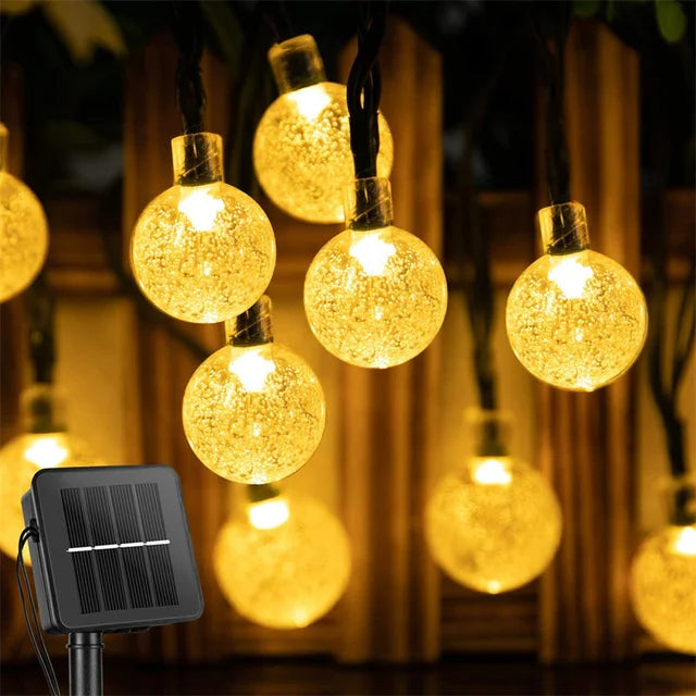 LuminaGarden™ Solar Crystal Globe Fairy String Lights